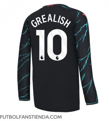 Manchester City Jack Grealish #10 Tercera Equipación 2023-24 Manga Larga